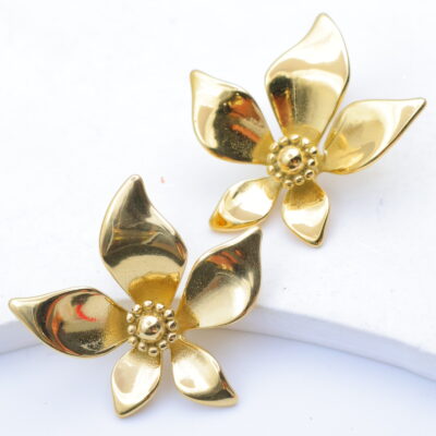 Boucles d&rsquo;oreilles puces marguerite