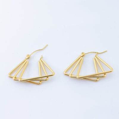 Créoles triangles superposés