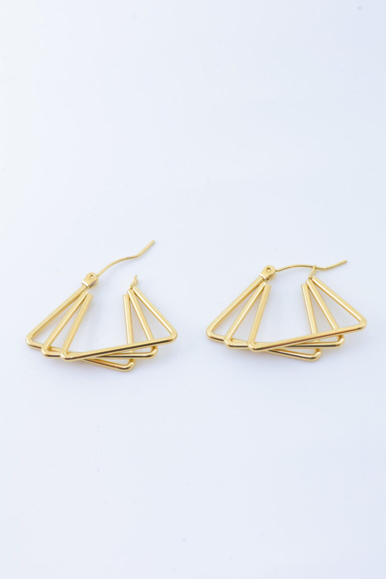 Créoles triangles superposés