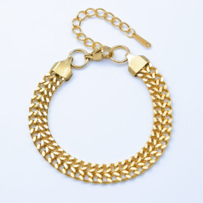 Bracelet Chaîne Gourmette Dorée