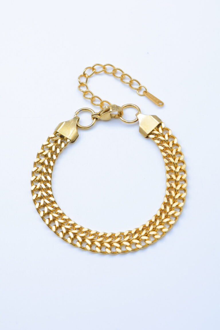 Bracelet Chaîne Gourmette Dorée
