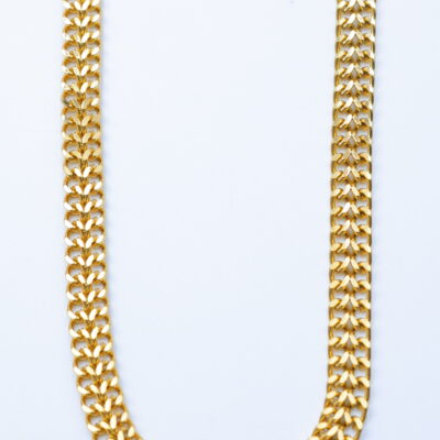 Collier Chaîne Gourmette Dorée
