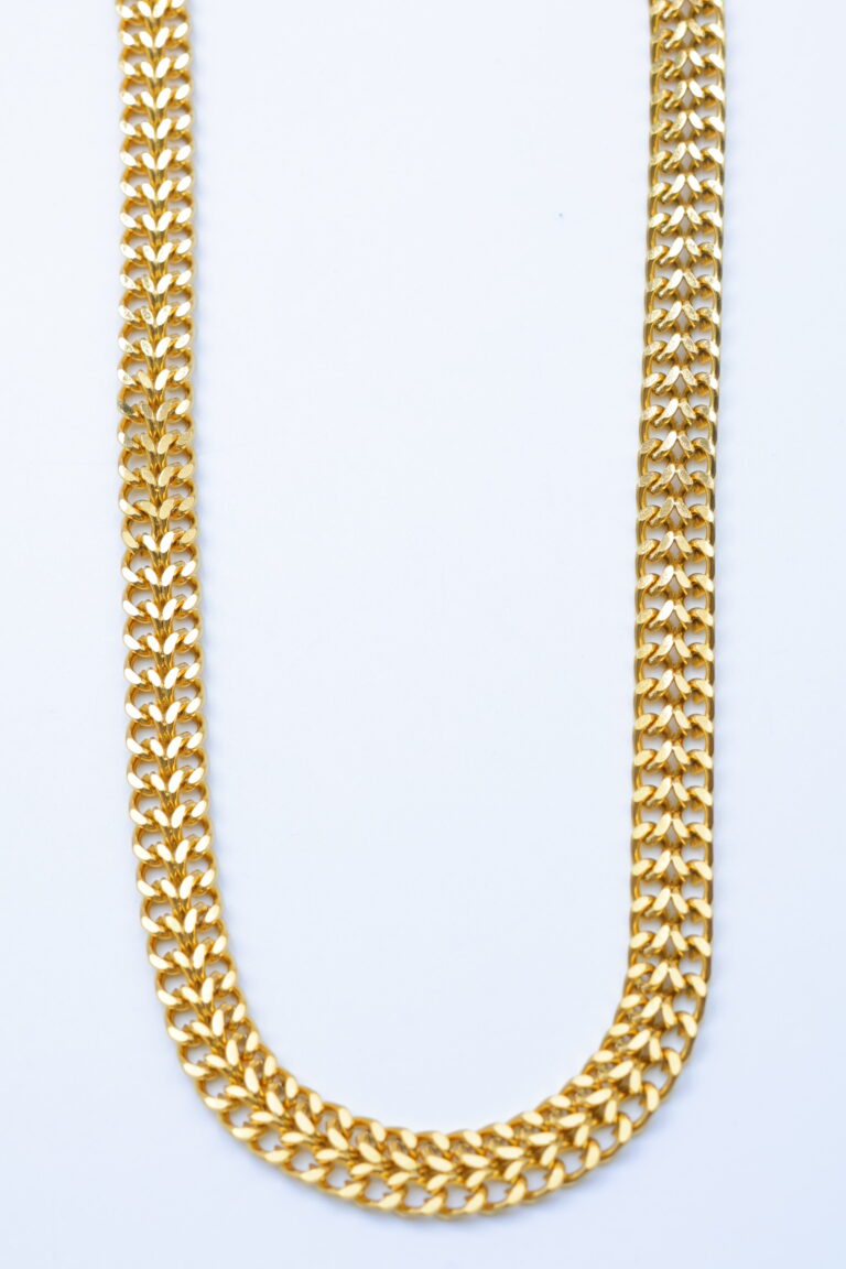 Collier Chaîne Gourmette Dorée